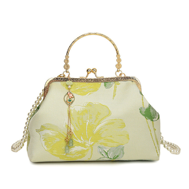 Vintage Floral Dressy Handtas