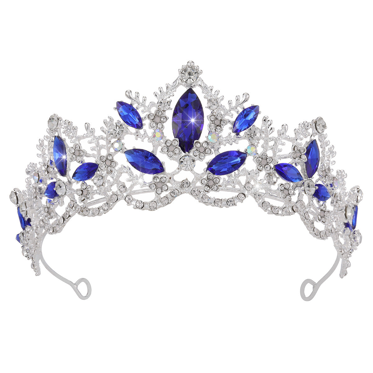 Damen Glamouröse Tiara mit funkelnden Kristallverzierungen Karnz