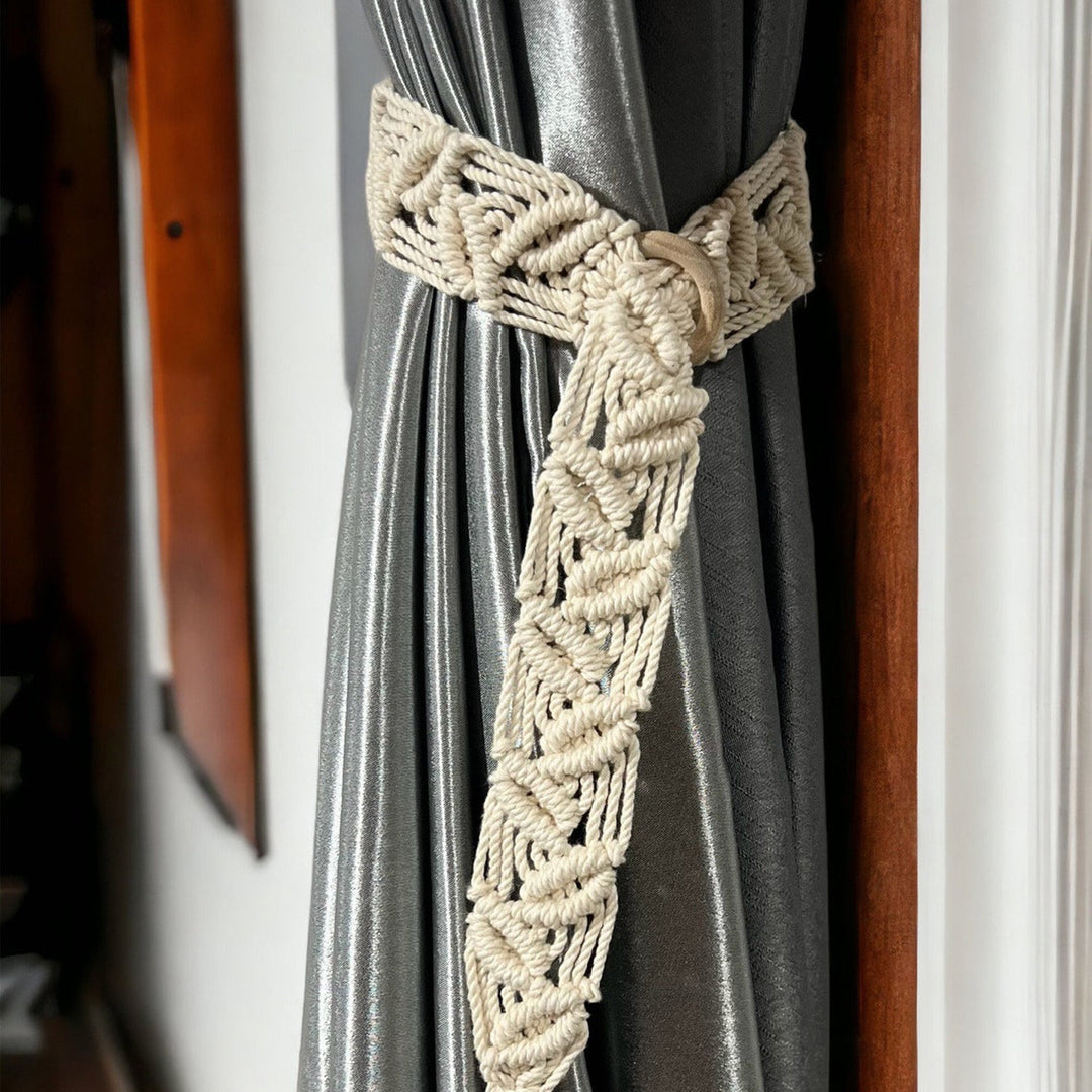 Macrame Vorhangbinder Karnz