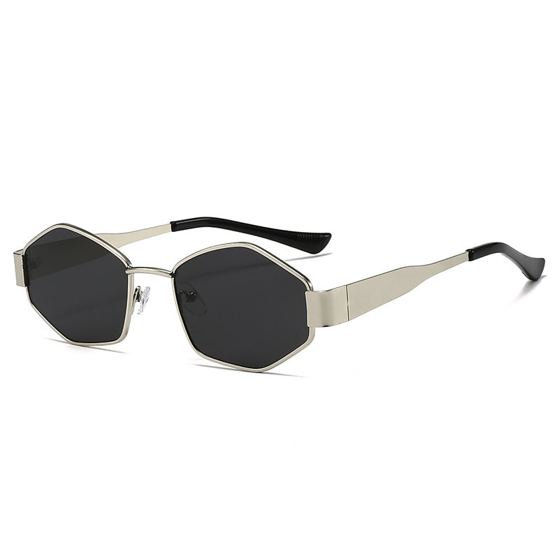 Damen modische Sonnenbrille im eleganten Sechseck-Design Karnz