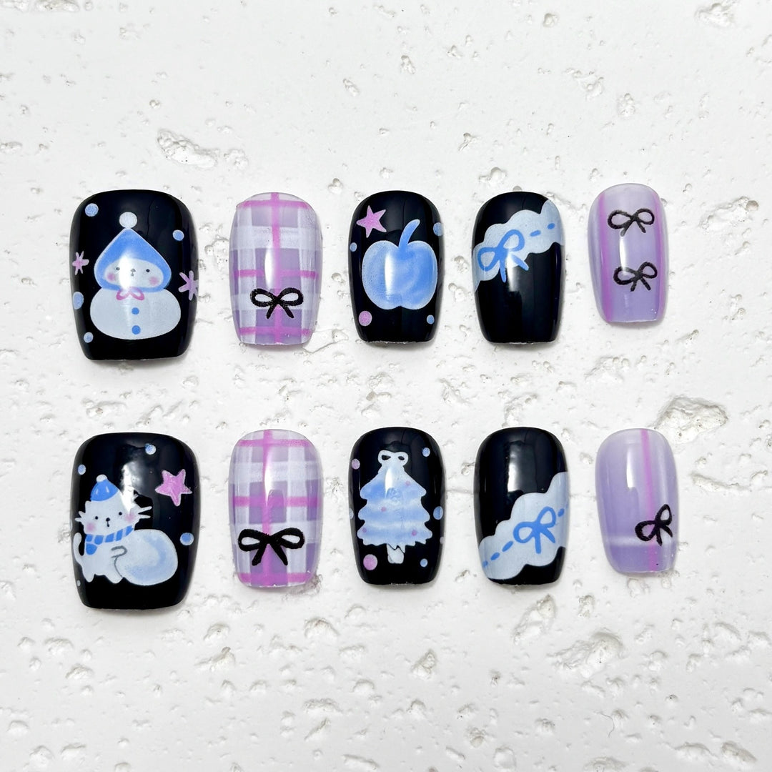 Themen Press-On Nagel Kunst Set