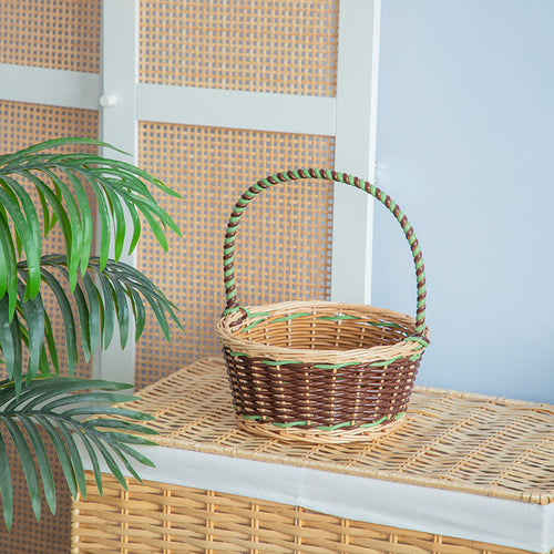 Dekorative Geflochtene Blumenkorb Karnz