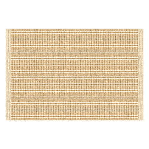 Large Low-Pile Striped Textured Area Rug with Durable Stain-Resistant Weave