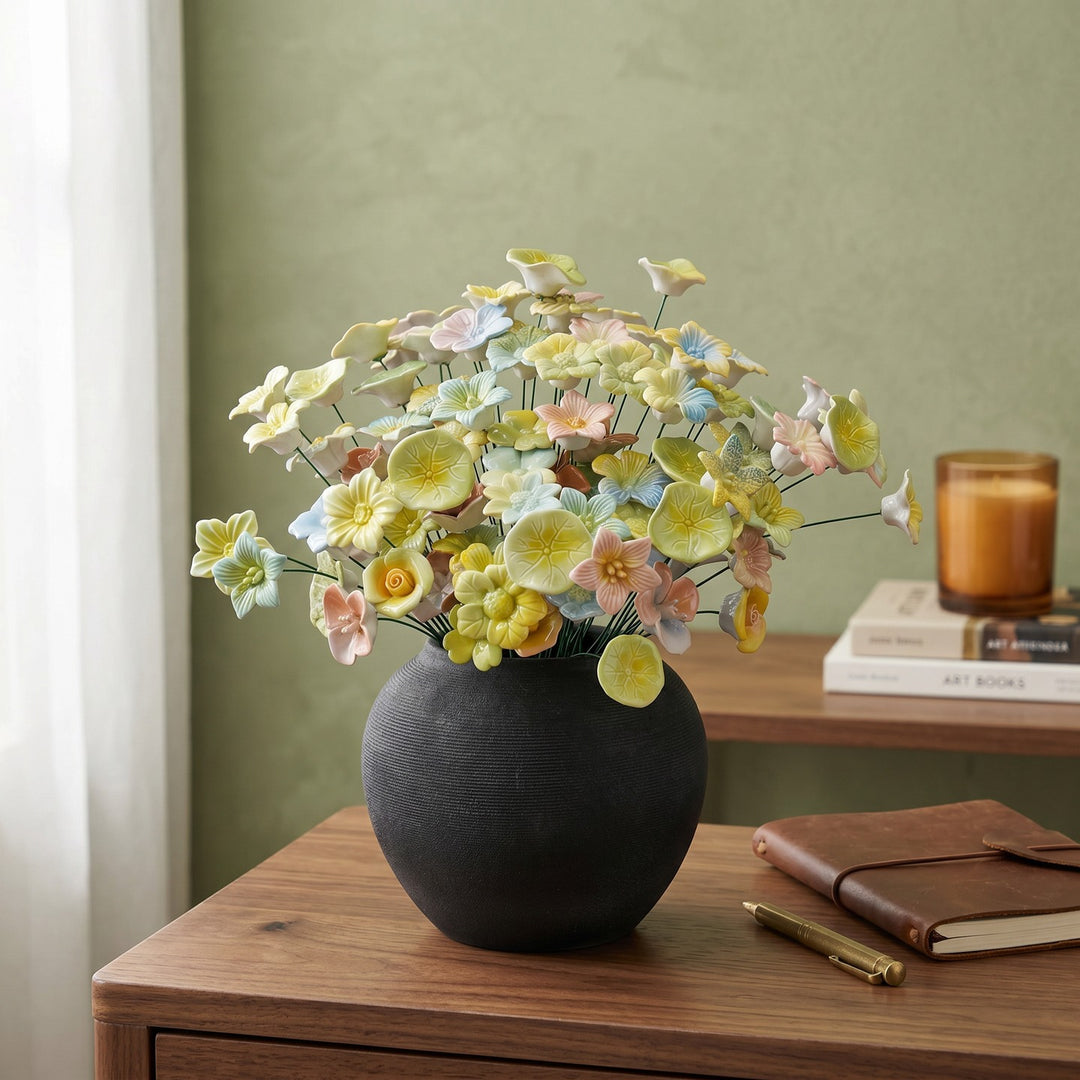 Künstlerische florale Skulptur