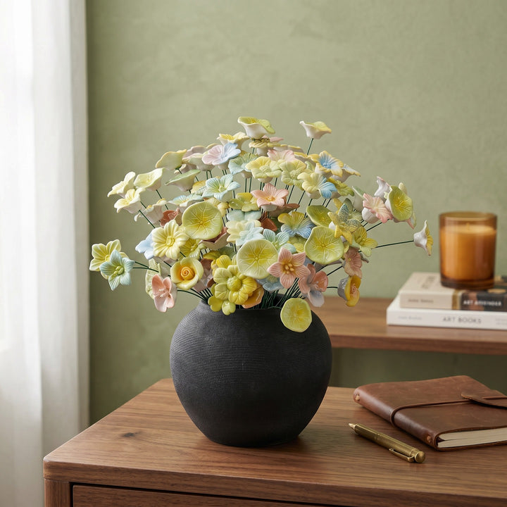 Künstlerische florale Skulptur