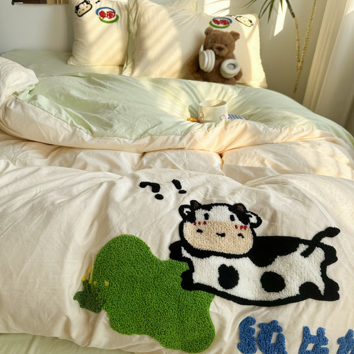 Verspielt Tiermotiv Bettwäsche Set