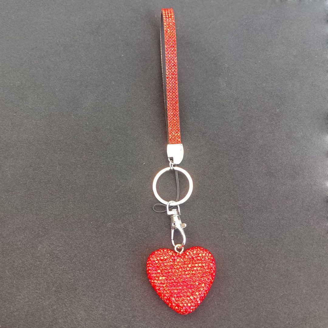 Rhinestone Herz Schlüsselanhänger Karnz