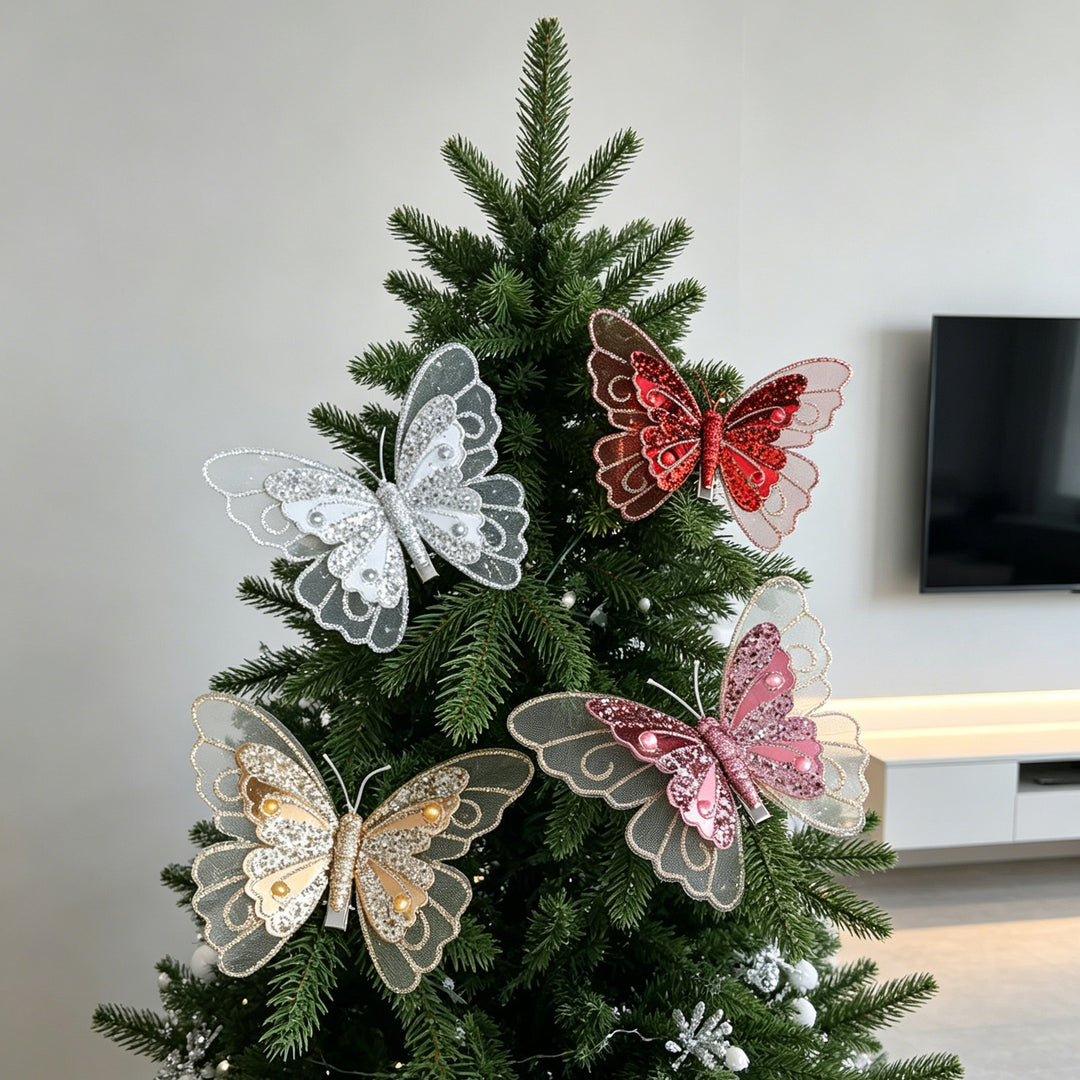 Dekorative Schmetterlingsanhänger für Weihnachtsbaum