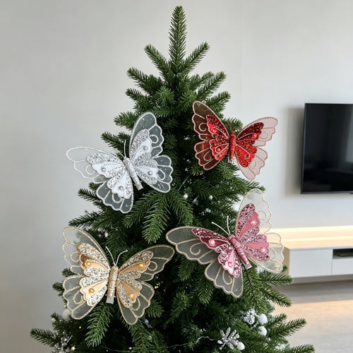 Dekorative Schmetterlingsanhänger für Weihnachtsbaum