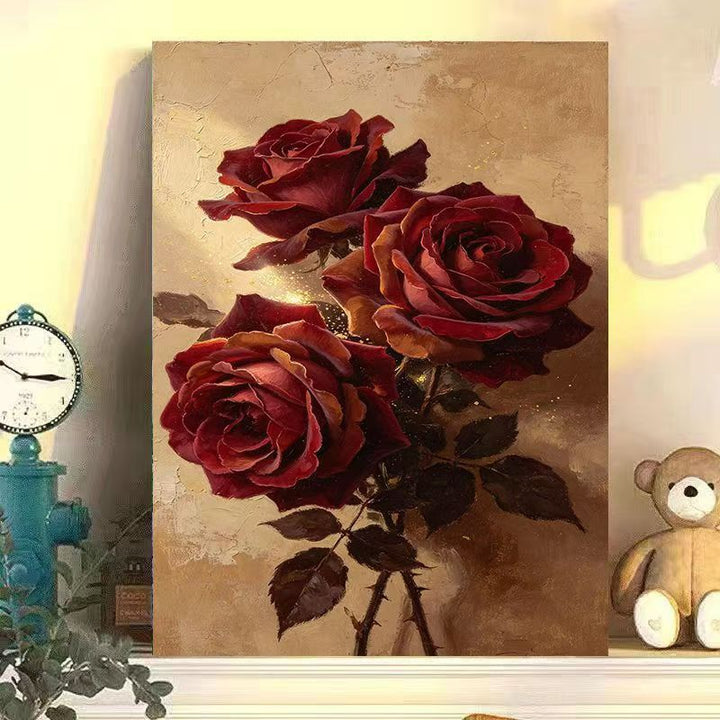 Vintage Floral Leinwandkunst Karnz