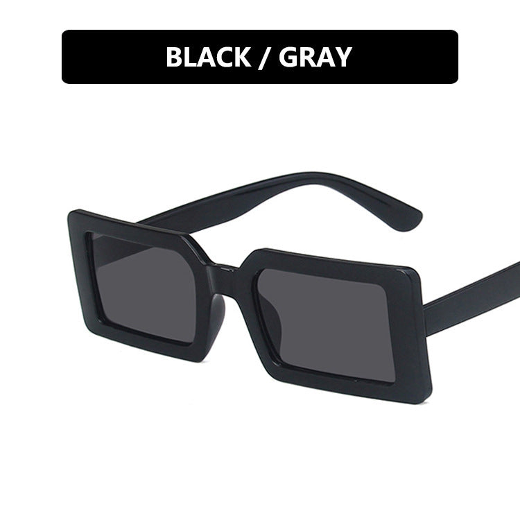 Damen quadratische Sonnenbrille mit modernem, breitem Rahmen und schützendem UV-Filter Karnz