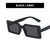 Damen quadratische Sonnenbrille mit modernem, breitem Rahmen und schützendem UV-Filter Karnz