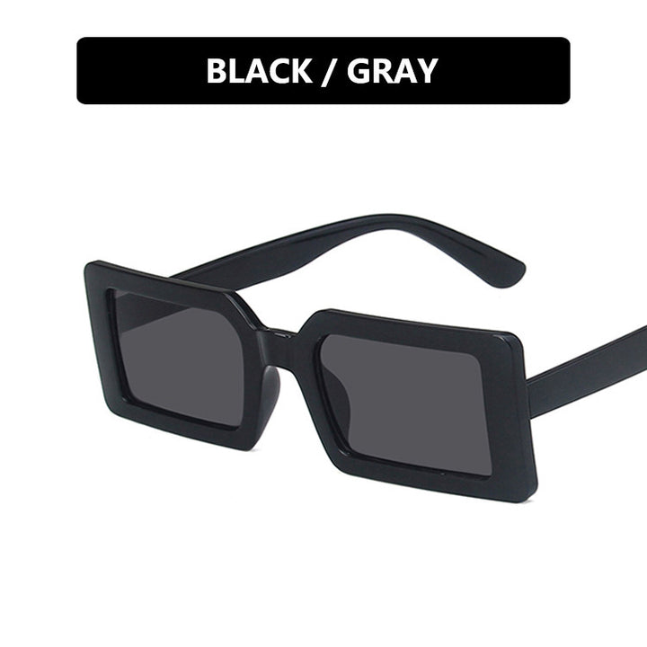 Damen quadratische Sonnenbrille mit modernem, breitem Rahmen und schützendem UV-Filter Karnz