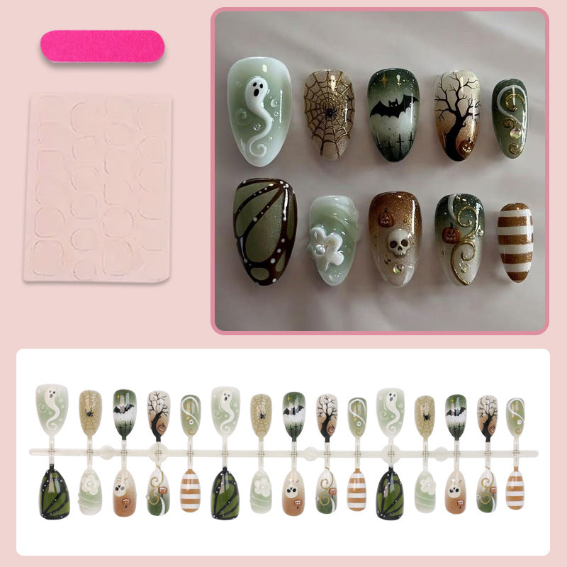 Halloween Kunstnagelset mit gruseligen Motiven Karnz