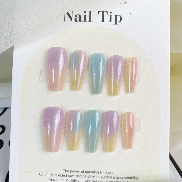 Ombre Glitter Press-On Nagelspitzen