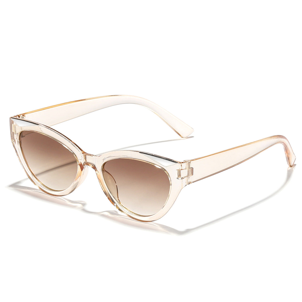 Damen modische Cat-Eye Sonnenbrille mit glänzenden Details Karnz