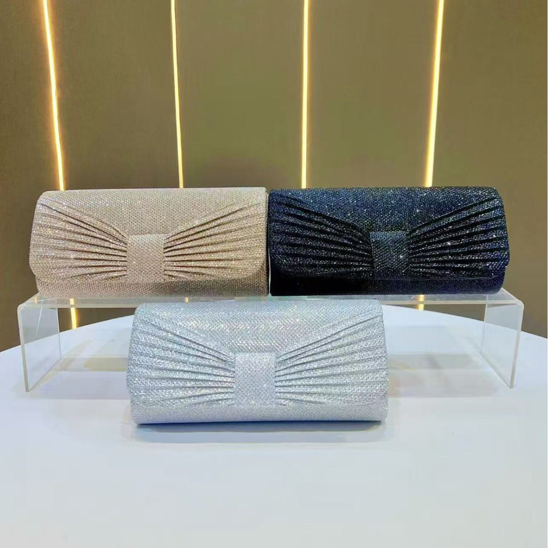 Glitzernde Falt-Abend-Clutch