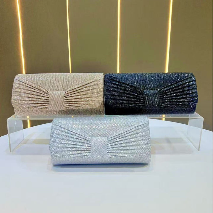 Glitzernde Falt-Abend-Clutch