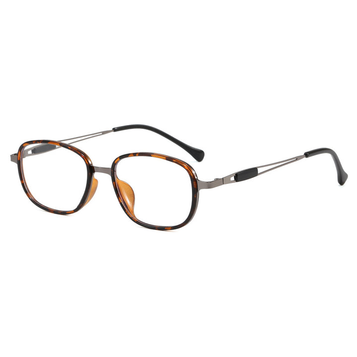 Modische Sonnenbrille mit Quadratischem Rahmen und Schmalem Metallgestell Karnz
