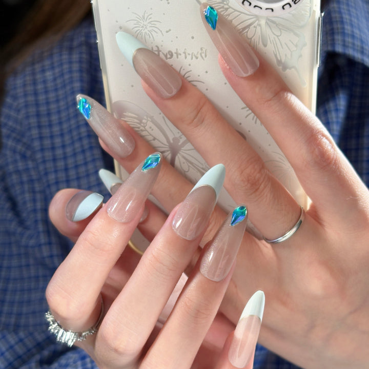 Niedliches Bären-Thema Press-On Nagelset Karnz