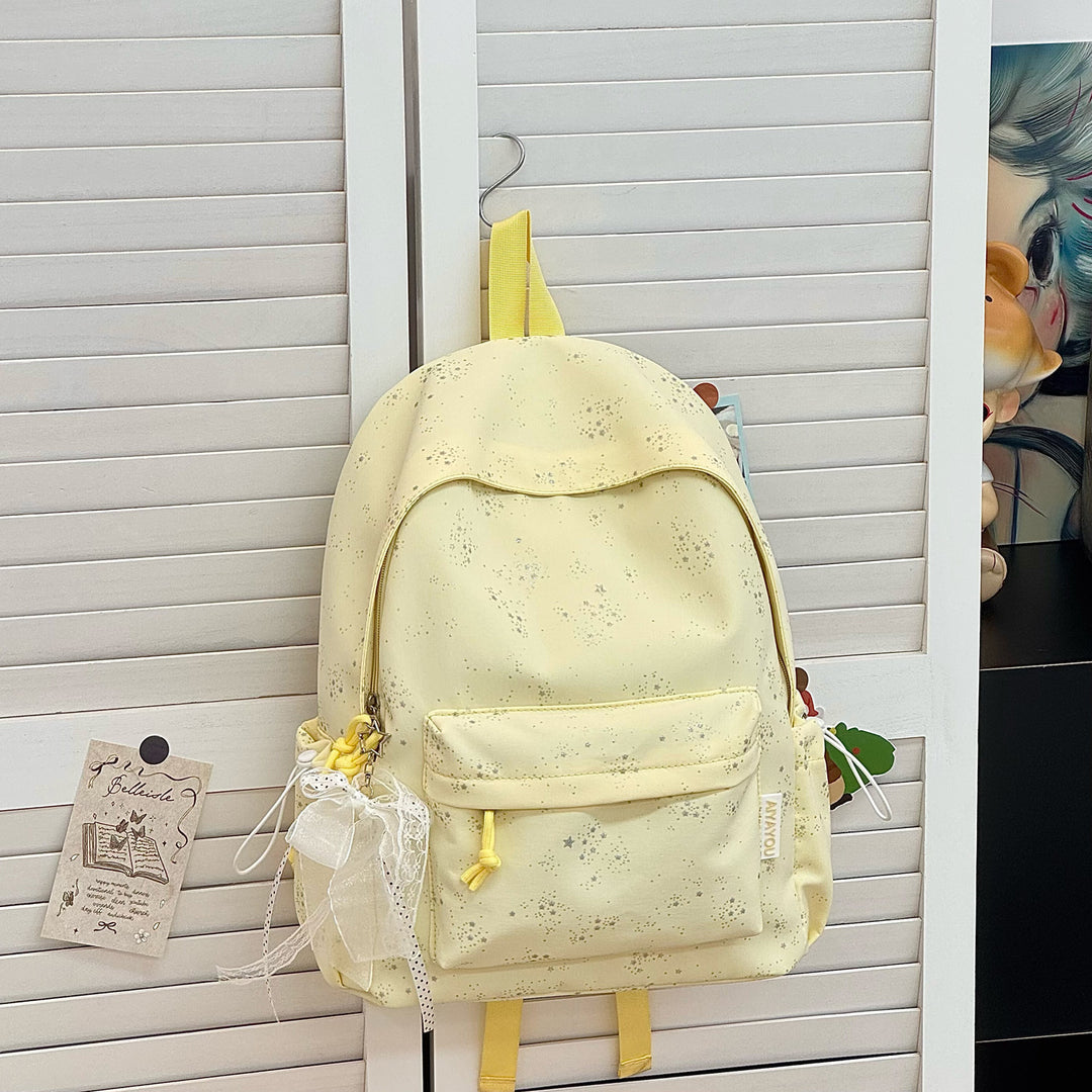 Verspielter Blütenprint Rucksack Karnz