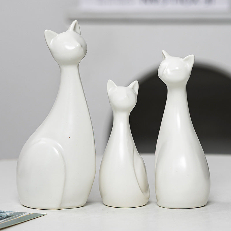 Dekorative Keramik Katze Karnz