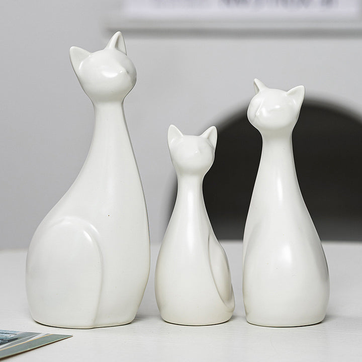 Dekorative Keramik Katze Karnz