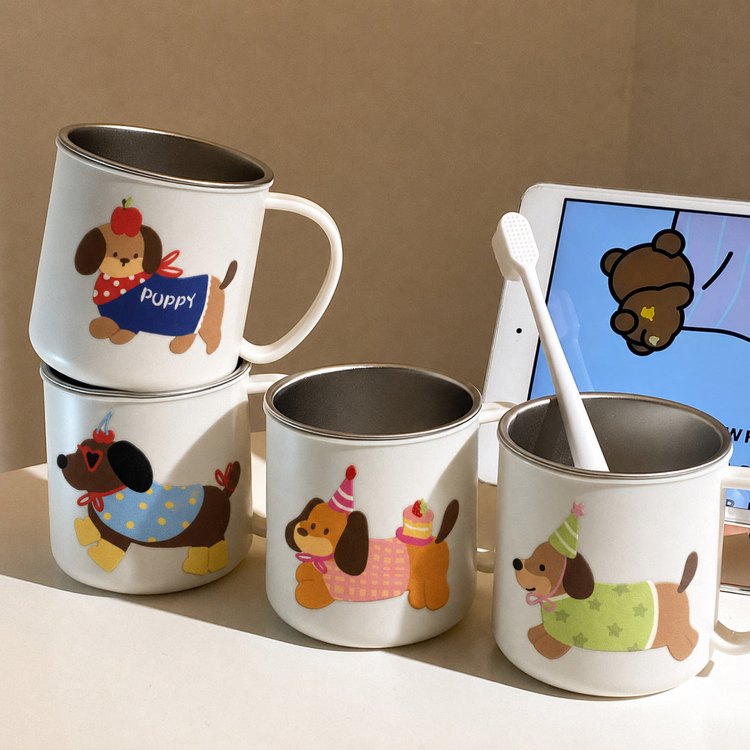 Keramiktasse mit Charmantem Hundemotiv Karnz