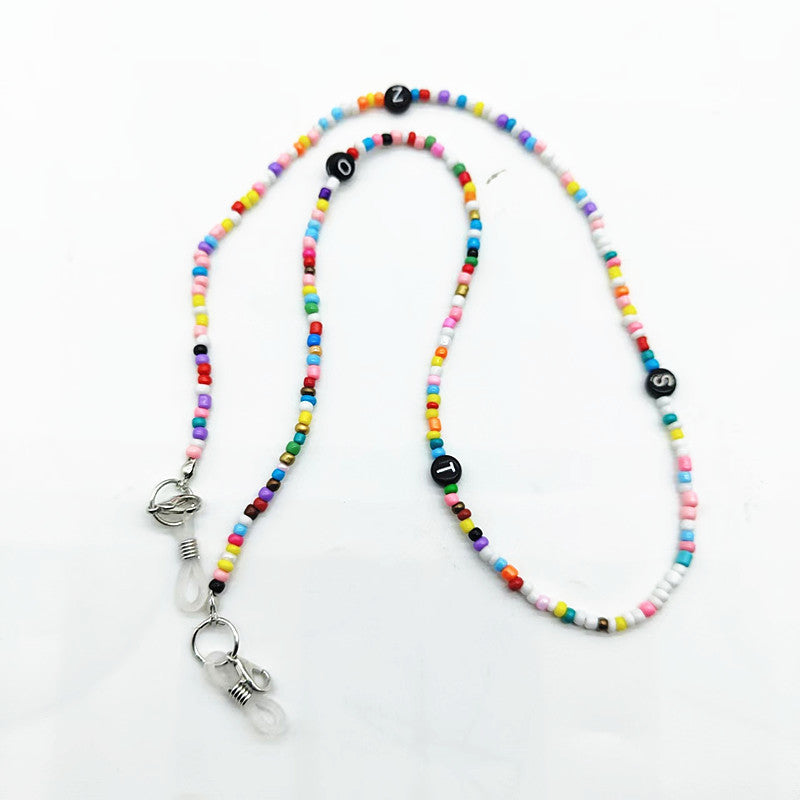 Bunte Bead-Brillenkette Karnz