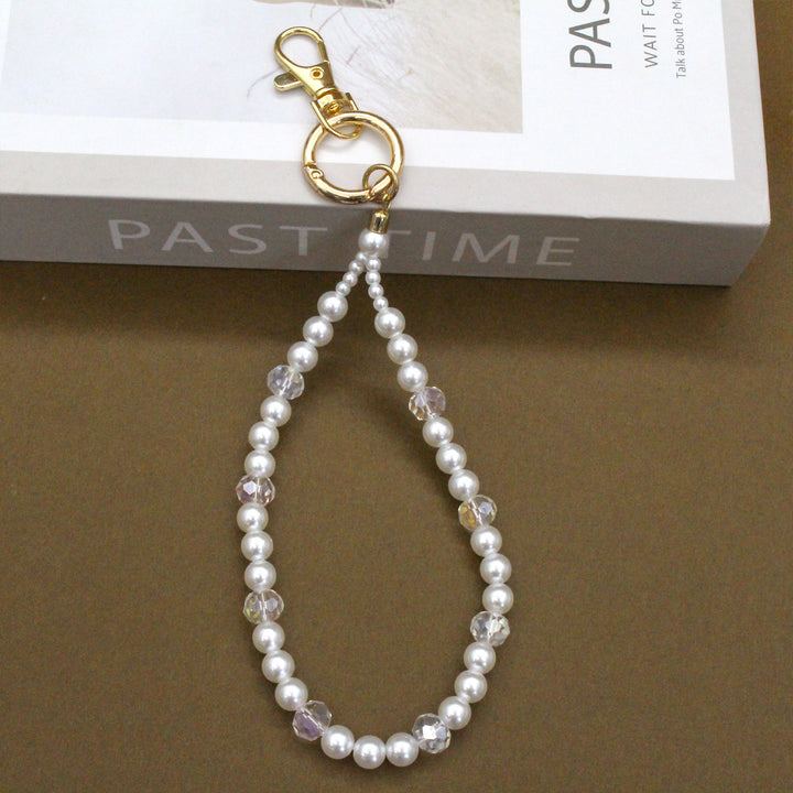 Elegante Perlen Übergroße Brillen Kette Karnz