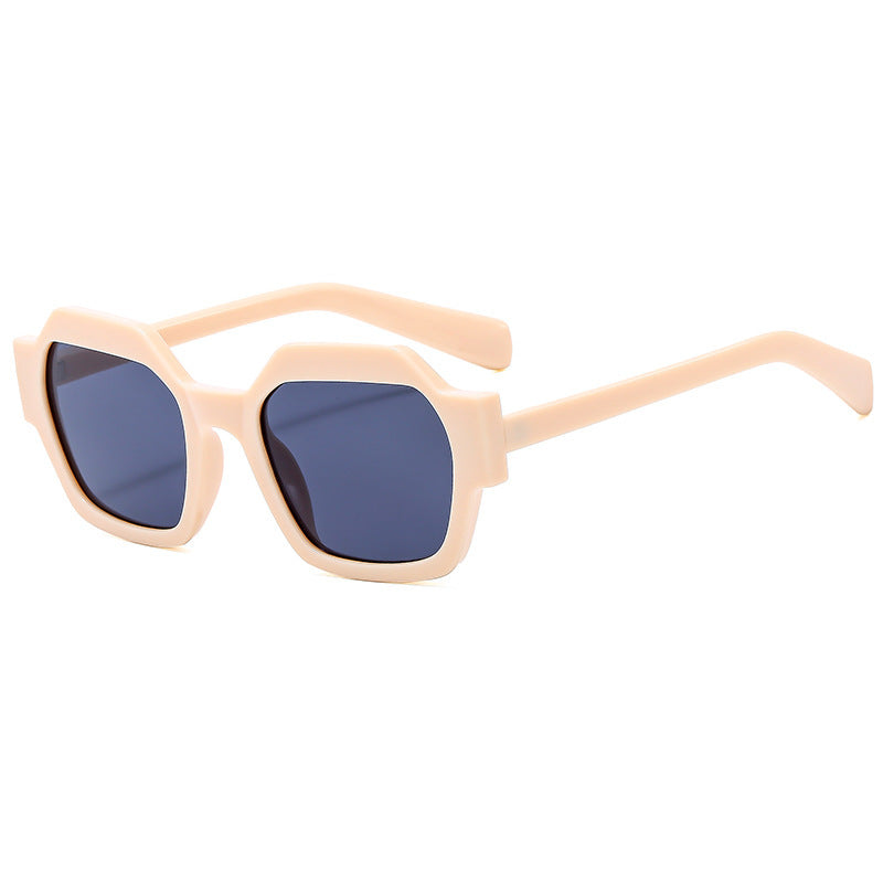 Damen Geometrische Sonnenbrille mit modernem Rahmen und UV-Schutz Karnz