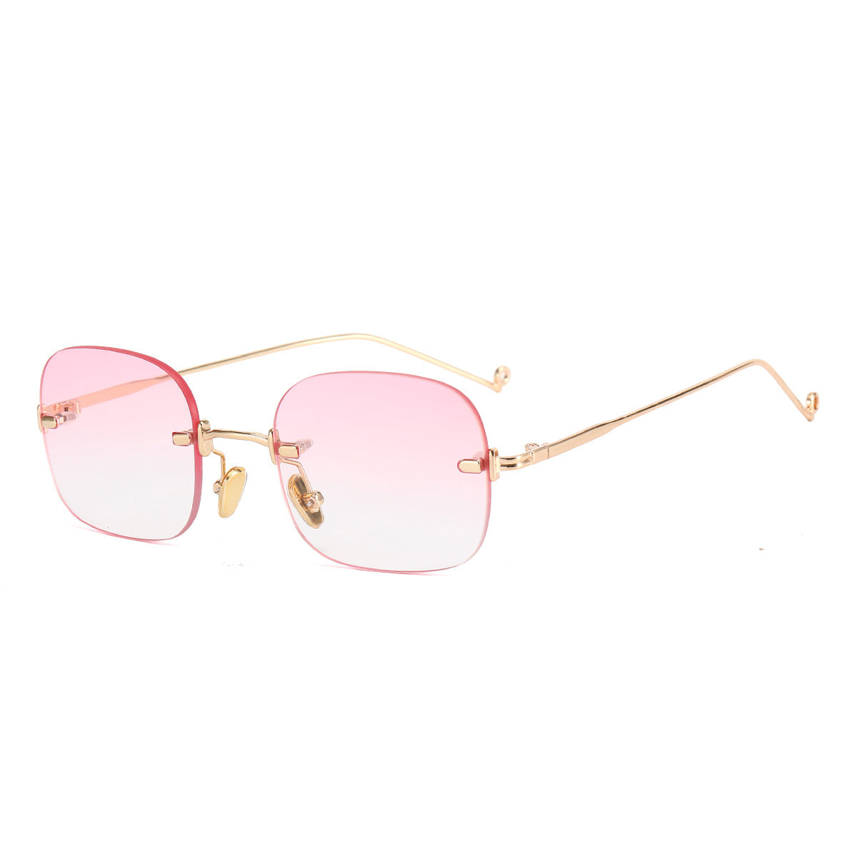 Damen Elegante quadratische Sonnenbrille mit luxuriösem Metallrahmen Karnz