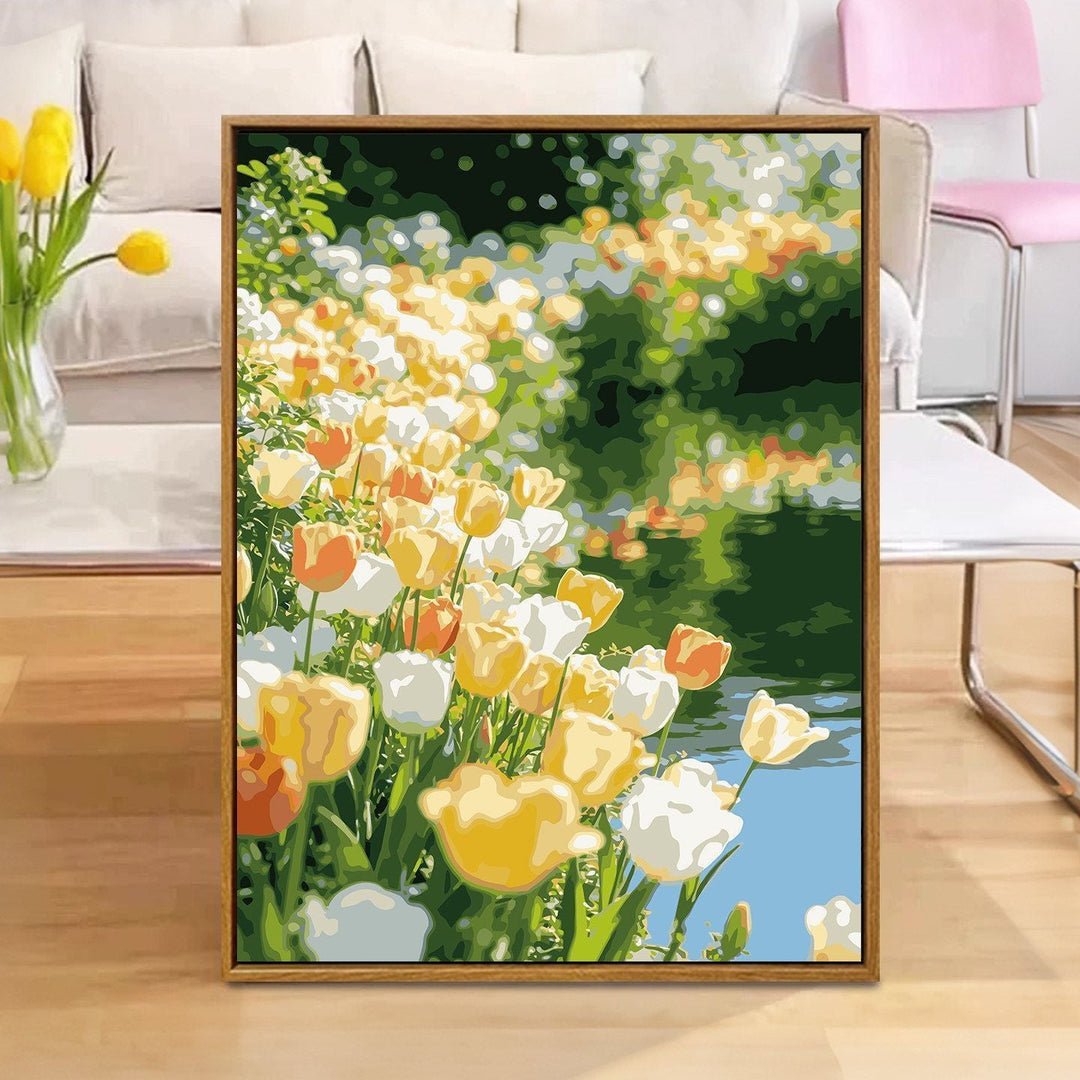 Floral Reflection Leinwanddruck Karnz