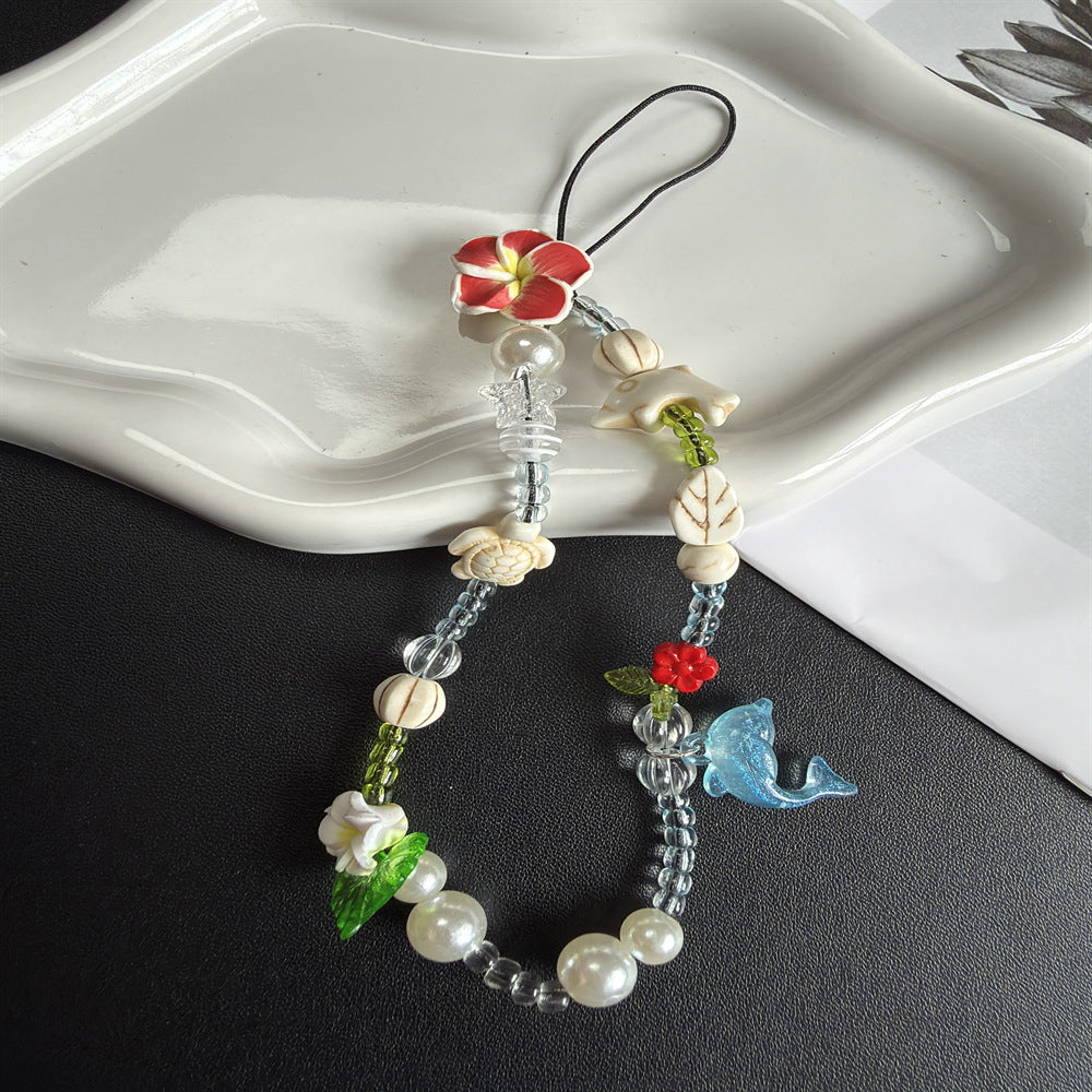 Handgemachter, von der Natur inspirierter, beaded Brillenhalter Karnz
