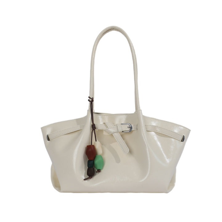 Schlanker minimalistischer Leder Tote Bag