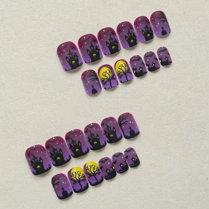 Halloween Nagelkunstset mit Gruseligen 3D-Motiven Karnz