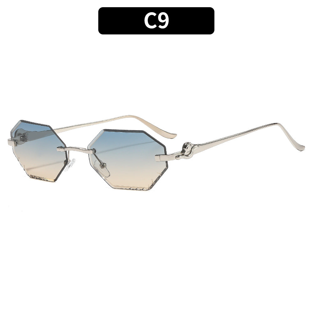 Chic Geometrische Übergroße Sonnenbrille