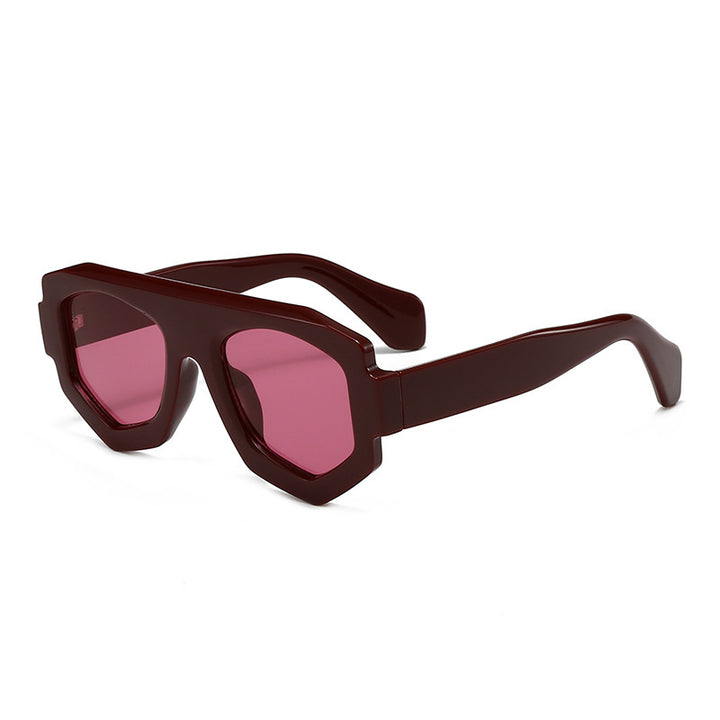 Fette geometrische Schildbrille Karnz