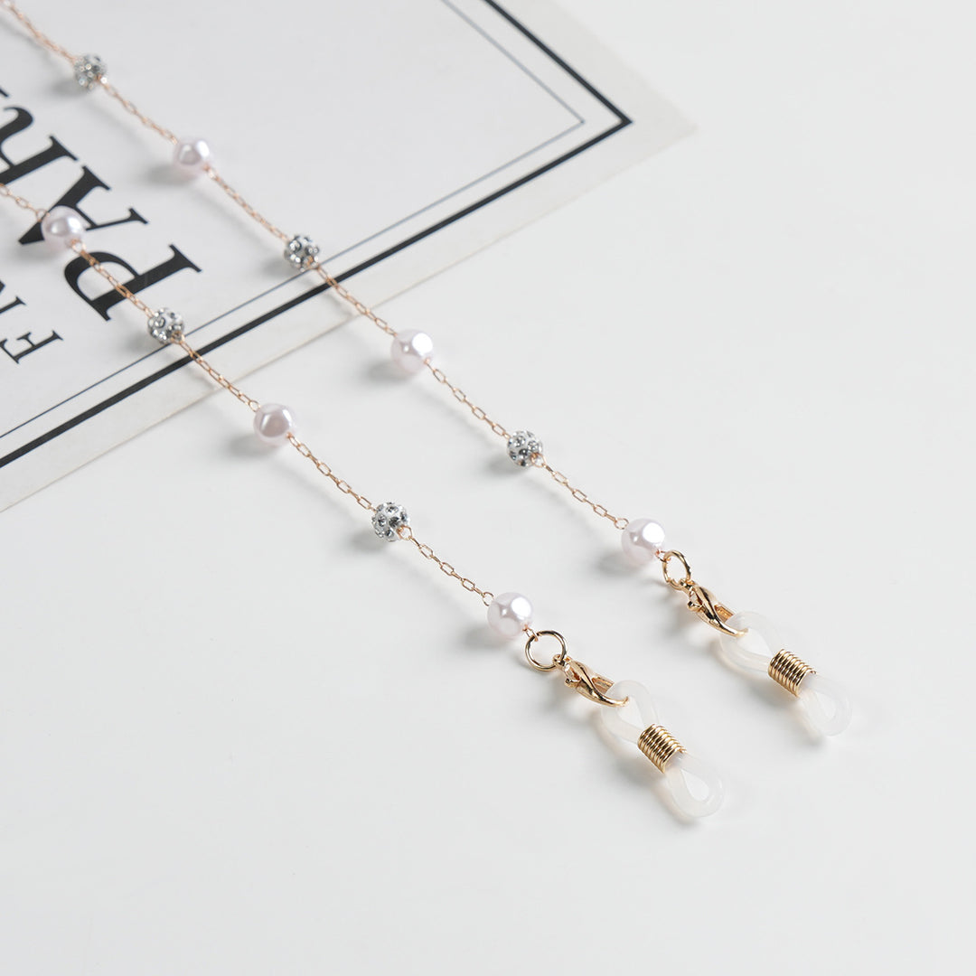 Elegante Perlenbrille Kette Karnz