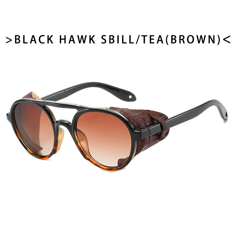 Damen trendige Fashion-Sonnenbrille mit innovativem  Rahmenbrett Karnz