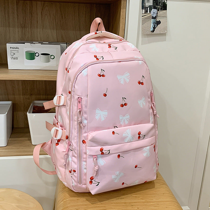 Verspielt gemusterter Rucksack