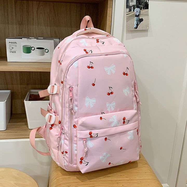 Verspielt gemusterter Rucksack