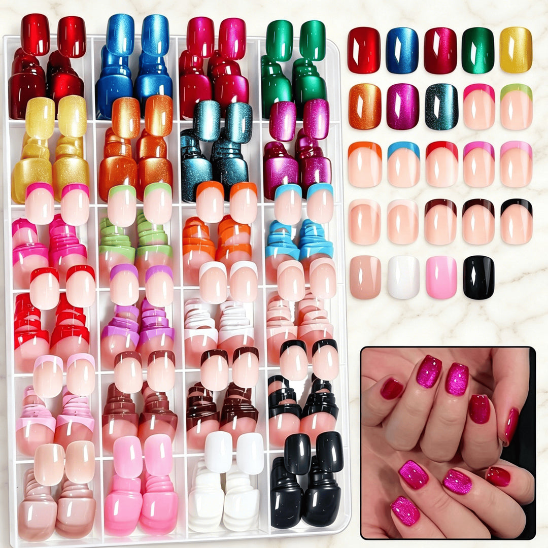 Multi-Style Press-On Nail Art Set Karnz