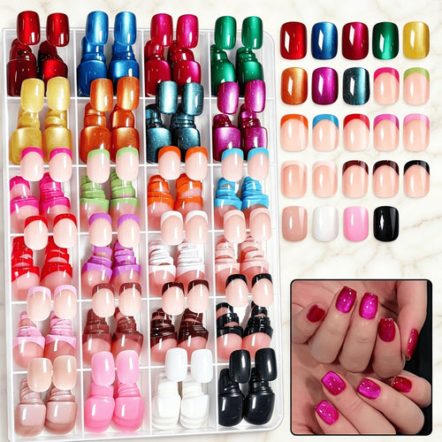 Multi-Style Press-On Nail Art Set Karnz