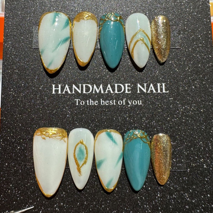 Handgefertigtes dekoratives Press-On-Nagelkunst-Set  1791773546