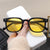 Damen modische quadratische Sonnenbrille mit langlebigem Kunststoffrahmen Karnz