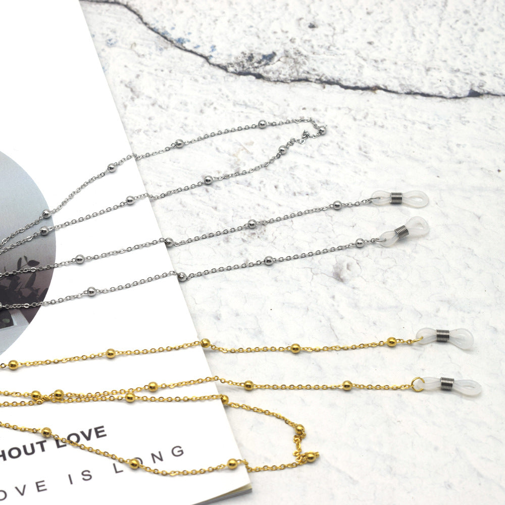 Premium Silber Kette Brillen Kette Karnz