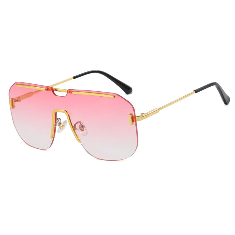 Damen geometrische Sonnenbrille mit stylischem Metallrahmen und UV-Schutz Karnz