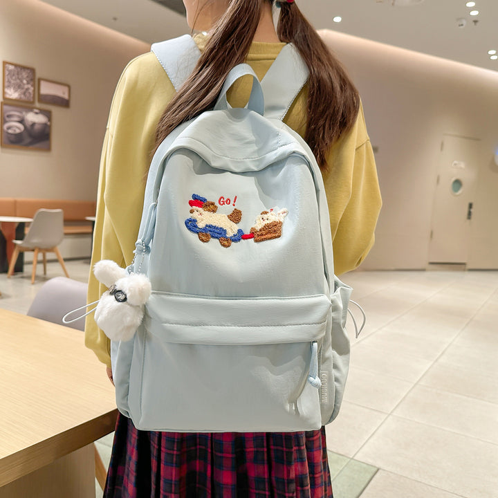 Verspielter Bestickter Rucksack Karnz