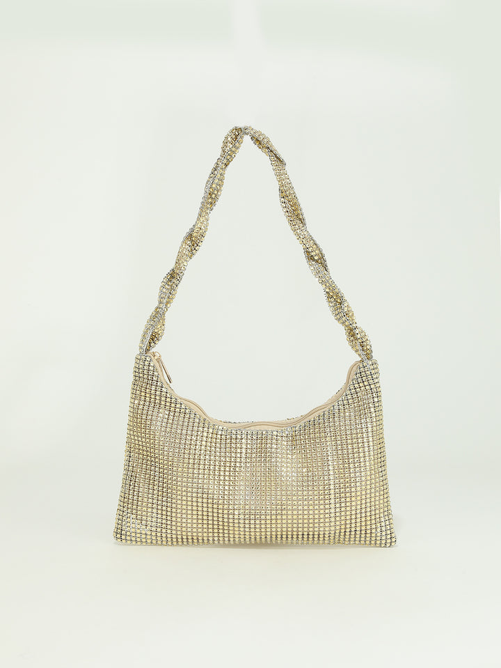 Glänzende Strass-Handtasche